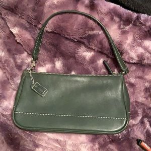 Hunter Green Coach Purse small